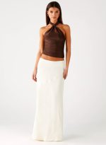Chandra Maxi Skirt - Ivory