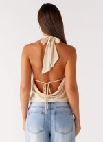 Charli Cowl Top - Lemon - 图片 5