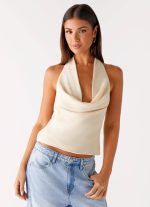 Charli Cowl Top - Lemon - 图片 7