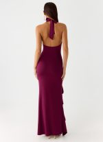 Charmed By You Maxi Dress - Plum - 图片 3