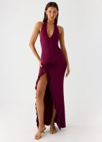 Charmed By You Maxi Dress - Plum - 图片 5