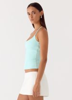 Chauncey Halter Top - Aqua - 图片 2