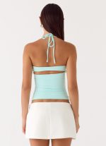 Chauncey Halter Top - Aqua - 图片 3