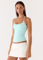 Chauncey Halter Top - Aqua - 图片 5