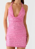 Cherry Coast Sequin Mini Dress - Pink - 图片 7