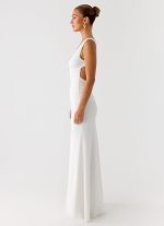 Cherry Sky Maxi Dress - White - 图片 2