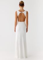 Cherry Sky Maxi Dress - White - 图片 3