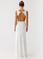 Cherry Sky Maxi Dress - White - 图片 4