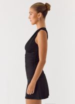 Cherry Sky Mini Dress - Black - 图片 3