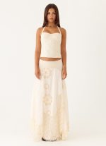 Cheryl Bustier Halter Top - Ivory - 图片 4