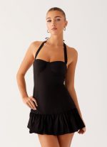 Cheryl Bustier Mini Dress - Black
