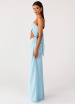 Cindelle One Shoulder Maxi Dress - Turquoise - 图片 3