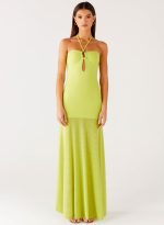 Claria Maxi Dress - Lime - 图片 2