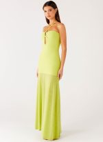 Claria Maxi Dress - Lime - 图片 5