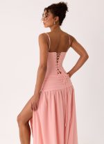 Clemence Bustier Maxi Dress - Coral - 图片 5