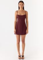 Clementine Mini Dress - Merlot - 图片 2