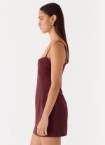 Clementine Mini Dress - Merlot - 图片 3