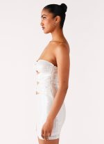 Clyra Sequin Mini Dress - Ivory - 图片 2