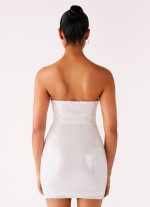 Clyra Sequin Mini Dress - Ivory - 图片 3