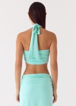 Coletta Wrap Top - Aqua - 图片 2