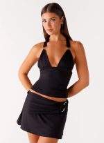 Collab Mini Skirt - Black - 图片 7