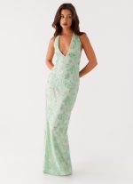 Cydney Beaded Maxi Dress - Sage - 图片 6