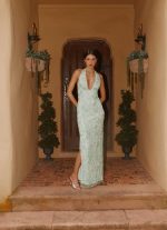 Cydney Beaded Maxi Dress - Sage - 图片 7