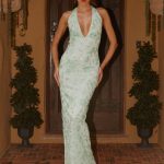 Cydney Beaded Maxi Dress - Sage