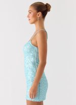 Danali Mini Dress - Blue - 图片 5