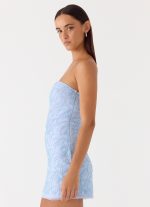 Dangerous Kind Beaded Mini Dress - Blue - 图片 3