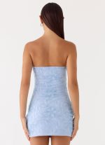 Dangerous Kind Beaded Mini Dress - Blue - 图片 2