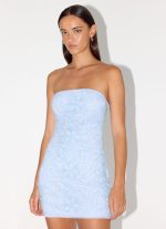 Dangerous Kind Beaded Mini Dress - Blue - 图片 4