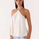 Danni Halter Top - White