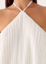 Danni Halter Top - White - 图片 4