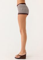 Danni Micro Shorts - Chocolate Stripe - 图片 5