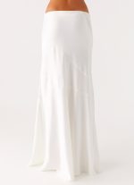 Dasie Lace Maxi Skirt - White - 图片 4