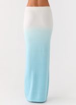 Deep Sea Kiss Maxi Skirt - Blue Ombre - 图片 4