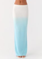 Deep Sea Kiss Maxi Skirt - Blue Ombre - 图片 2