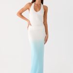 Deep Sea Kiss Maxi Skirt - Blue Ombre