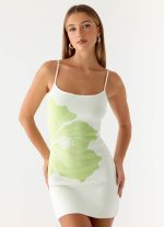 Deimia Knit Mini Dress - White