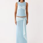 Delani Maxi Skirt - Blue