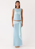 Delani Maxi Skirt - Blue