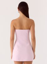 Della Strapless Mini Dress - Pink - 图片 3