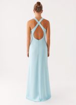 Desi Halterneck Maxi Dress - Mint - 图片 4