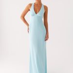 Desi Halterneck Maxi Dress - Mint