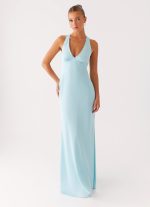 Desi Halterneck Maxi Dress - Mint