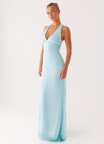 Desi Halterneck Maxi Dress - Mint - 图片 5