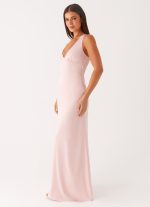 Desi Halterneck Maxi Dress - Pink - 图片 2