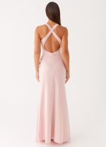 Desi Halterneck Maxi Dress - Pink - 图片 3