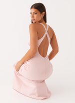 Desi Halterneck Maxi Dress - Pink - 图片 5